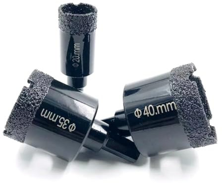 FENGXCUI 1 Pc 6-100mm Diamant Gelötete Kern Trockenen Bohrer for Porzellan Fliesen Marmor Glass Granit Loch Tasse SAH Cutter Zubehör Schneiden(95mm)