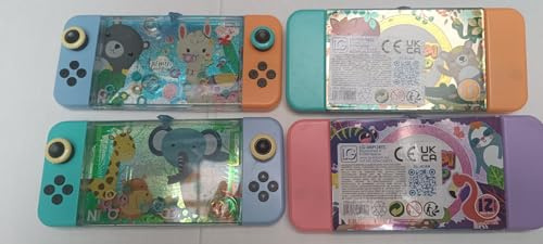 3 Geduldsspiel Wasser Glitzer Wilde Tiere Ringe Kinder Wasserflipper Bunt 17cm Mitgebsel