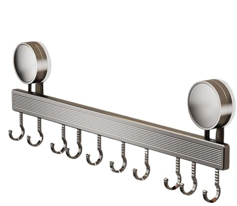 Gvblkq Saugnapf Haken Küche Ohne Bohren Robuste Wand Organizer mit 20kg Kapazität Platzsparende Küche Aufbewahrung für Küchenwerkzeuge Einfache Installation für Haushalt