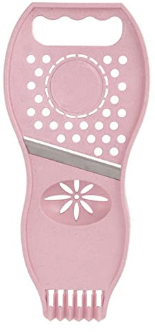 BaParer de frutas, PP Peeler de frutas de acero inoxidable, cortador de vegetales a prueba de óxido, cortador de cocina liviano, cómodo Chopper de verduras de agarre para la cocina (Rosa)