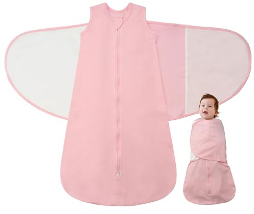 Neugeborene Baby Schlafsack 1 Tog Sommer Pucksack 0-6/6-12 Monate Sommerschlafsack Sleeping Bag 100% Baumwolle Swaddle Schlafanzug Baby Blanket Sommerschlafsäcke für Babys Neugeborenen Geschenk