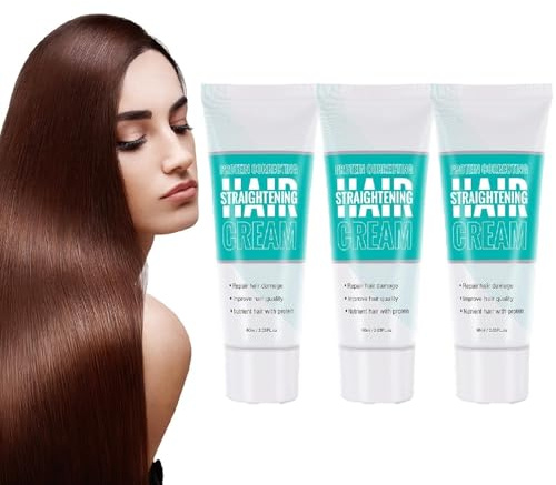 2025 Nuova Crema Lisciante Correttiva Alle Proteine, Trattamento Nutriente E Lisciante Rapido, Cura Dei Capelli Con Condizionamento Profondo, Per Tutti I Tipi Di Capelli (3pcs)