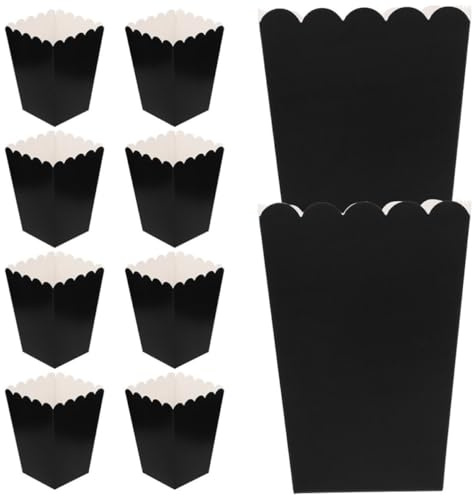 YARNOW Popcornboxen als Geschenktüten aus Weißem Karton 100 Stück Snack Behälter Zuverlässige und Sichere für Filmabend und Party