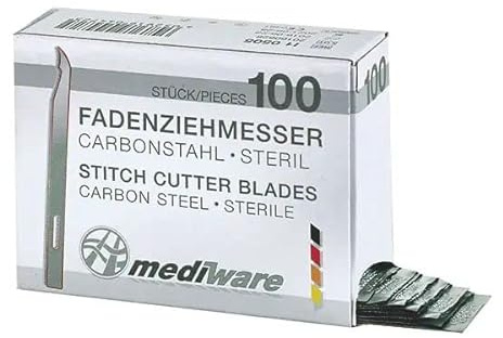 Servoprax I1 0505 Fadenziehmesser, kurze Form, 65 mm (100-er Pack)