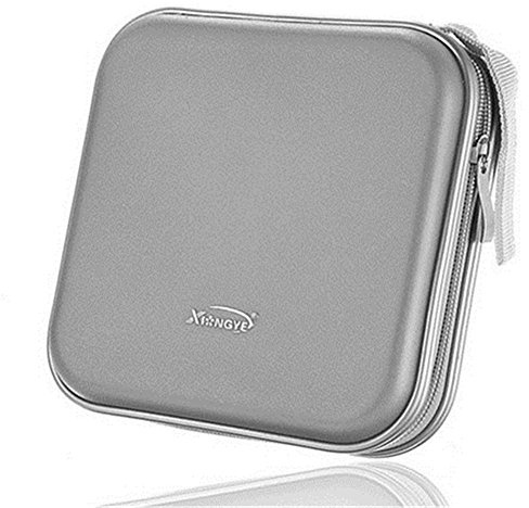 DUBENS 40 Disc CD DVD VCD DJ Storage Media Holder Case Box Tasche Tragetasche, Aufbewahrung Hülle Etui Hart Gehäuse (Grau)