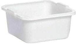 STEFANPLAST Bacinella Quadra in Politene, Bianca, Cm 34, Polyethylene