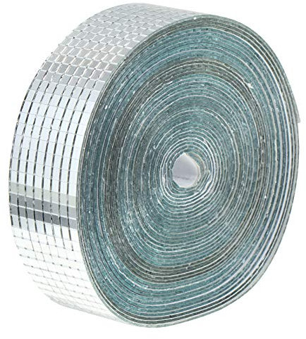 EXCEART Wasserdichtes Klebeband Wasserdichtes Klebeband Silber Spiegel Wand Aufkleber Fliesen Abnehmbare Tapete für Home Küche Wand Dekoration Sch?Len Stick Tapete Spiegelfliesen