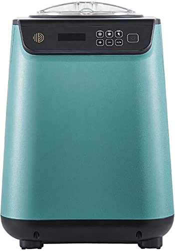 LIOYUHGTFY Maquina de Helados Fabricantes de Helados automáticos 1.2L Que Hacen Helados de Frutas Hacen Bebidas congeladas, granizados, Helados en Minutos Verde 916(Color:Green;Size:25x27.5x35.1CM)