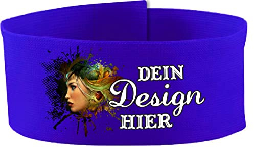 Klett Armbinde 5 cm personalisiert mit deinem Wunschtext oder Logo