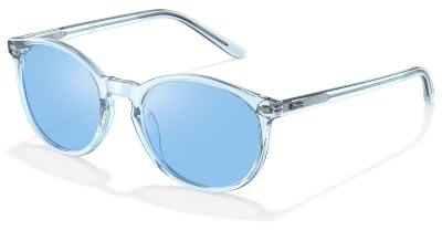 DUCO Retro Polarisierte Damen Sonnenbrille Vintage UV400 Schutz Sonnenbrillen Leichtgewicht Acetat Rahmen 1230 | Geschenk für Valentinstag Thanksgiving Jahrestag Brillen, Kategorie 3 Linse, Leichtgewicht Acetat Rahmen, Oval Stil DC1230