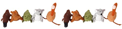 TOYANDONA 10stücke Fingerpuppen Von Einzigartigen Australischen Tieren Plüschfiguren Für Einschließlich Strauß Schnabeltier Und Krokodil Für Spiel Und Lernen Schule Und Zuhause