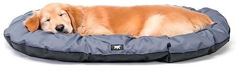 Ferplast stor hundbädd repbeständig hundmadrass vattentät kudde tvättbar husdjursmatta 100 x 63 x 3 cm. Grå