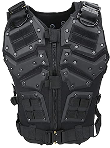 GEST Militärisch Taktisch Weste, TF3 Special Forces Taktische Weste Airsoft Body Armor für 170-185cm, für Outdoor Camping Jagen Wandern Paintball Schießen Wargame