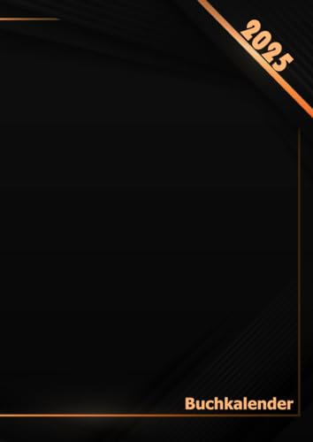 Buchkalender 2025: Größe A4 - eine Woche auf zwei Seiten - 12 Monate von Januar bis Dezember .