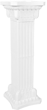 Garneck Römische Säule Dekosäule Outdoor Blumentopfständer Kunststoff Weiß Europäischer Stil Hochzeit Party Gartendekoration Vintage Architekturskulptur