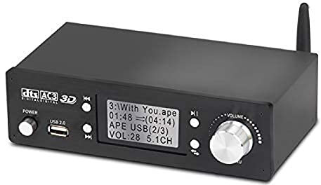 5.1 HDMI 4K 3D Audio Decoder With BT-5.0 Receiver, Coaxial, Optical, AUX, U Disk, PC-USB Input, Suitable For Home Cinema Gaming Music 56Sensational