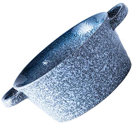 BGFYUSF Tazón de Ramen Tazón de Cocina de Cerámica con 2 Asas Tazón de Sopa Ensaladera Tazón de Fideos Plato Plato para Cereales Pasta Fideos Arroz Cielo-Azul
