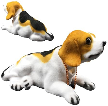 Auto-Armaturenbrett, schüttelnder Hund, Hunde-Auto-Armaturenbrett- - Wackelkopf-Welpenfigur,Armaturenbrett-Bastelei, Desktop-Ornament für Hundeliebhaber, Auto-Fahrzeug-Schreibtisch-Tischdekoratio