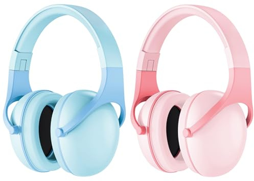 ProCase Protectores Auditivos para Niños NRR 24dB, Protector Auditivo Cascos Antiruido Insonorización Orejeras para Autismo Estudiar