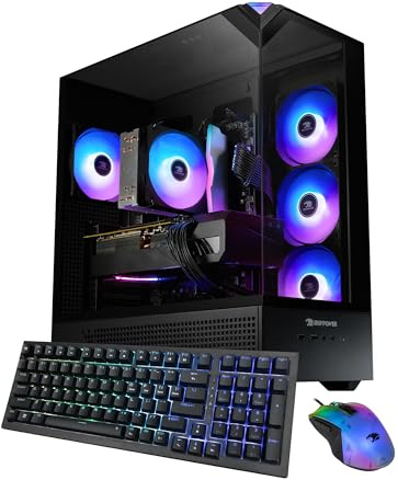 iBUYPOWER Element Black Gaming PC Desktop Computer Intel Core i5 14400F CPU, NVIDIA GeForce RTX 5060Ti 8GB GPU, 16GB DDR5 RGB 5200MHz RAM, 1TB NVMe SSD, Windows 11 Home, Keyboard, Mouse - EBI5N56T02
