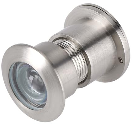 Watris Veiyi 28mm Türspion, Anti Diebstahl Türspions mit Türspion Abdeckung, Legierung elektronischer Türspions für 35mm-60mm dicke Türen (Gebürstetes Chrom Plattiert)