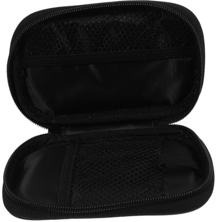 Mikinona Estuche de Transporte Ligero y Contenedores Cortantes, Organizador de Tela Negro Fácil de Llevar para Compartimento de Coche o Mochila Escolar