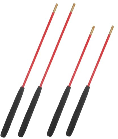 Gatuida Set 2 Paia Bastoni Da Diabolo Cinesi Professionali 33,5cm e 44,5cm Impugnatura Antiscivolo Per Giocolieri, Bastoni Da Diabolo Leggeri Per Pratica e Performance Avanzate