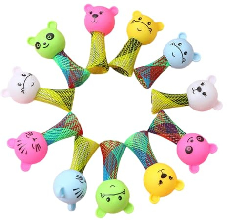 Pack of 50 Delicate Cartoon Bouncing Figures Jumping Doll Game Toy
