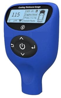 Misuratore di spessore del rivestimento professionale, tester for vernice for auto, display a tre colori, misuratore di vernice ad alta precisione,Affidabile