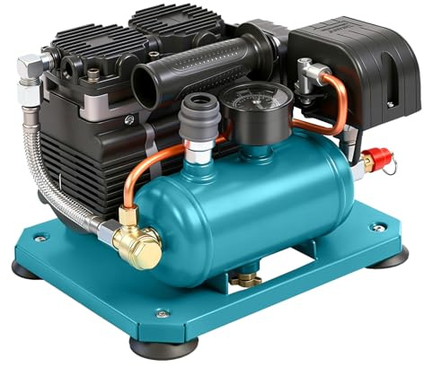 Akku Kompressor Druckluftkompressor für Makita 18V Akku, 8bar Arbeitsdruck | Tragbarer Luftkompressor, 1.5L Gasflaschenkapazität, Schnell aufblasen für pneumatischen Werkzeugen
