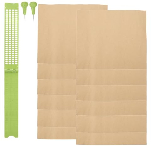 HOMSFOU 1set Lavagna Braille Rigida con Stilo e Carta per Scrittura Riutilizzabile Tavoletta Braille Portatile Righe Celle per Studenti Non Vedenti per Adulti