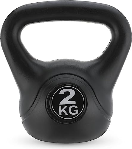 Gymtek Kettlebell Kugelhantel - Hantel für Kraft-Training - Krafttraining Fitness Gymnastik - Workout Gewicht – Muskelzuwachs - Ergonomischer Griff - Fitnessstudio zu Hause