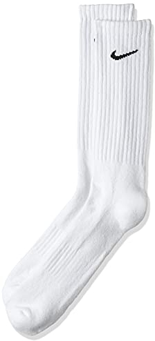 Nike Mixte Cush Crew - 3p Value Chaussette, Blanc/ Noir, M EU