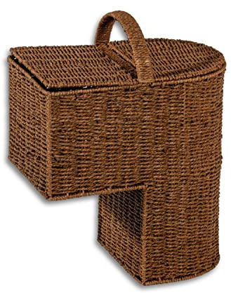 Trademark Innovations Treppenkorb mit Griff, 38,7 cm