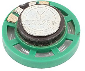 sourcing map Coque Plastique 27mm 32 Ohm 0.25W Aimant Externe Vert Haut-Parleur à pavillon
