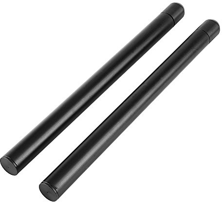 Akozon Handlebar Tube, 1 Pair Universal 7/8 Motorcycle Handlebar Tube 300mm Clip on Motorbike Handlebar Tubes (Black)