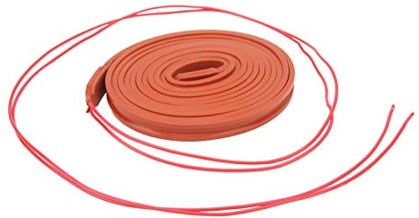 Cinta Calefactora, 120W a Prueba de Agua Buena Flexibilidad Silicona Aislante Cinta Calefactora de Silicona Resistente Al Calor Resistencia a Baja Temperatura Cable Calefactor(DC 12V)