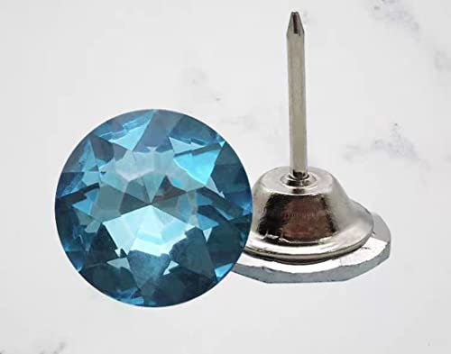 Nähknöpfe Polsterdekoration Nägel Sofanägel DIY Handwerk, 20 Stück Kristallknopf 20 mm Diamant Kristall Polsternägel Reißnägel Sofa Kopfteil Nähknöpfe Wanddekoration (Farbe: N, Größe: 20 mm 20 Stück)