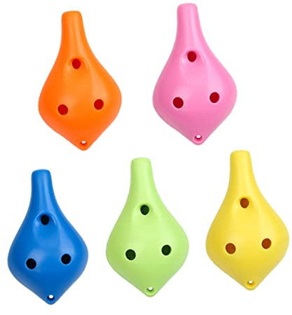 Supvox 5stücke Ocarina Für Anfänger Tragbare Ocarinaflöte Praktische Okarina Für Erwachsene Und Robuste Abs-materialien Präzise Tonlöcher Melodischer Klang