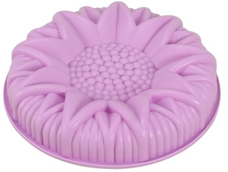 Silikonbackform 2 Stück Runde Silikon Kuchenform, Sonnenblumen Blumen Tortenform, Große Backform, Hausgemachtes Käsebacken