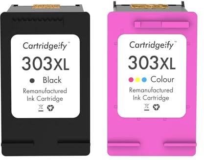 Cartridgeify 303XL Druckerpatronen kompatibel mit HP 303 XL Patronen Multipack (2er-Pack), für Tango X, ENVY Photo 6220 6230 6232 6234 7134 7830, ENVY Inspire 7220e 7221e 7224e 7920e 7921e 7924e 7925e
