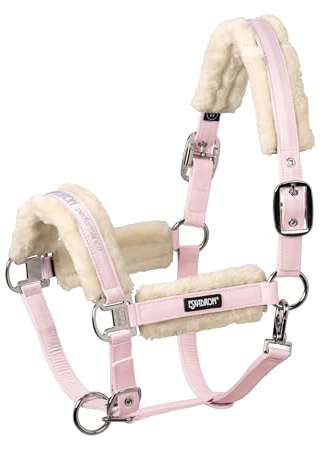 Eskadron Halfter Faux Fur Double Pin in powderrose