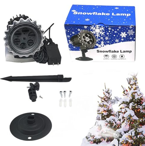 Proiettore Luce Fiocchi di Neve Lampada LED Notturna