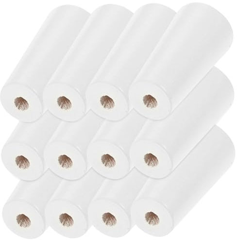 Vaguelly 12pcs White Wood Blind Cord Knobs, Stable Replacement Pull Ends for Window Blinds, Easy to Fix Curtain Accessories for Home Use