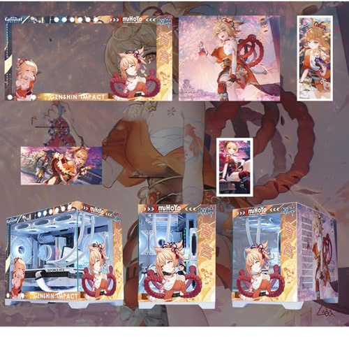 Caja For Juegos, Caja For Juegos De PC De Torre Media M-ATX/ITX - Puerto USB 3.0 De E/S Frontal - Panel De Vidrio Templado - Incluye 2 Paneles De Iluminación