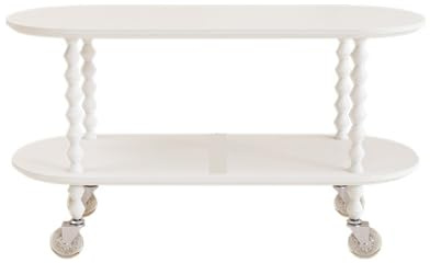 ZZlei2yu-12 Beistelltisch Couchtisch for das Wohnzimmer, mehrere Sofas, Beistelltische for den Esstisch, Kleiner Nähtisch im Apartment-Stil Wohnzimmertisch Tisch(Weiß,80cm)
