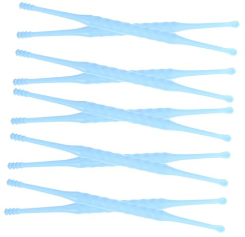 Mipcase 12 pezzi Strumenti per Pulizia Orecchie in Rimozione Cerume con Design Spirale Pulitore Orecchie Uso Massaggiante e Portatile per Adulti