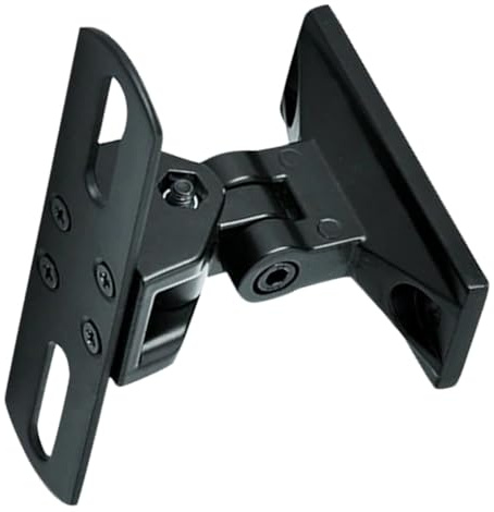 LOORGVEL Supporto Altoparlante da Parete in Metallo Regolabile per Speaker Centrali e Surround Staffa per Diffusori da Libreria Montaggio Facile Interno Esterno
