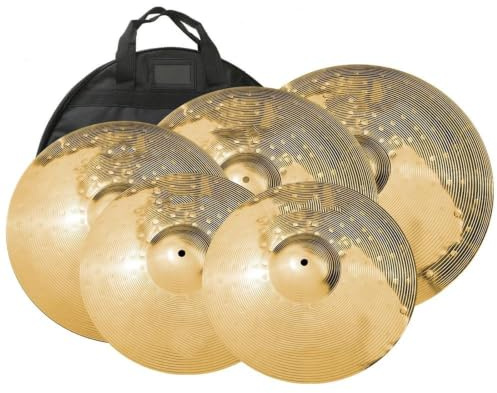 Cymbaler Cymbal Set 14 HiHat 16 Crash 18 Crash 20 Åk För Träning | Cymbaler(Gold)