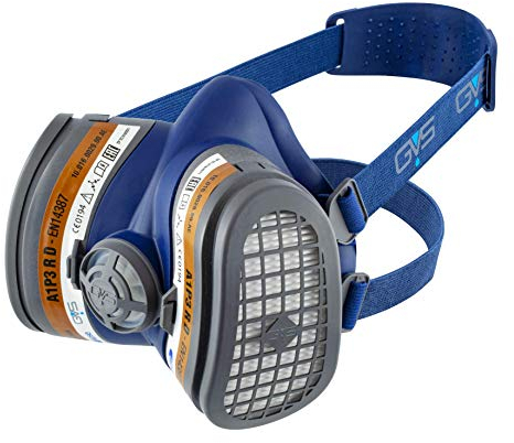 GVS SPR338 Maschera Elipse con filtri sostituibili A1P3 per Gas Organici e Polveri, S/M